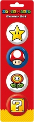 Kustutuskummide komplekt Super Mario – 4 tk