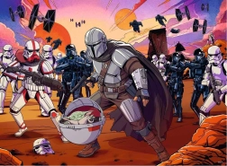 Ravensburger Puzzle Star Wars: The Mandalorian – Face‑Off, 300 pieces