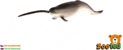 Realistic Plastic Narwhal Figurine 20 cm