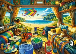 Puzzle TREFL Premium Plus – Karavaniga reisimine 1000 tükki