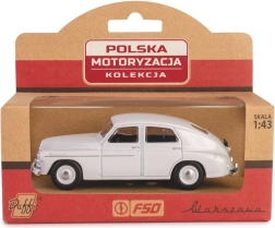 Metallist mudel WARSZAWA M20 1:43 – valge