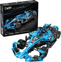 CaDA võidusõiduauto ehituskomplekt 60 cm – Electric Super Racing Car, sinine, 1667 detaili