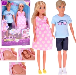 Family Doll Set – Expecting Mom, Dad, and Baby