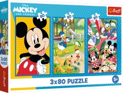 Pusle 3×80 – MICKEY MOUSE’i tiim, Trefl