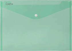 A5 Opaline Green Snap-Button Envelope