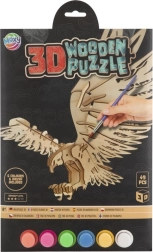 MOXY wooden 3D coloring puzzle – eagle
