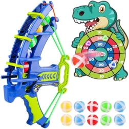 Woopie lõbus noolemängu komplekt iminappadega Dino 2v1