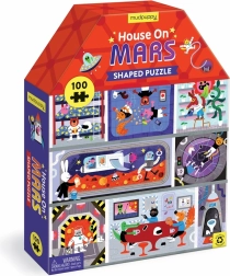 Mudpuppy House-Shaped Puzzle House on Mars – 100 Pieces