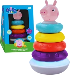 Peppa Pigi heliefektidega hariv püramiidklotside komplekt