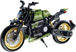IM.Master motorcycle building kit with moving chain and shock absorbers