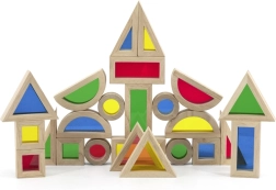 Viga värviliste puidust klotside komplekt