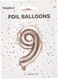 Fooliumõhupall number 9 pärlroosa 35 cm
