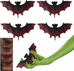 Halloweeni kaunistus nahkhiired, komplekt 4 tk