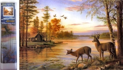 Norimpex teemantmaal "Hirved järve ääres" 30 × 40 cm