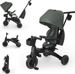 Kinderkraft JAZZ 3 folding children's tricycle green (9m+)