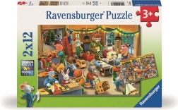 Ravensburger puzzle Christmas Magic in the Toy Factory 2x12 pieces