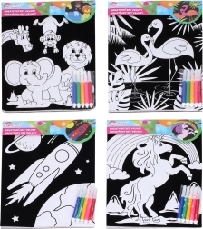 Creative velvet set 21.5 × 30 cm with 5 markers