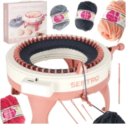 Ümar kudumismasin 48 nõelaga lõngaga – komplekt lastele ja algajatele