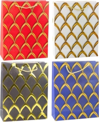 Kinkekott kuldsete dekoratiivsete motiividega 32 × 26 × 12 cm