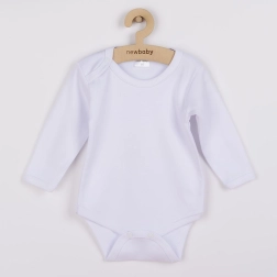 Pika varrukaga beebibodi New Baby – valge
