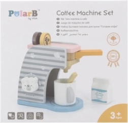 Wooden coffee maker for kids POLARB with accessories