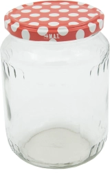 Hoidistamispurgid 720 ml TWIST 82 kaantega „Täpid“, 8 tk