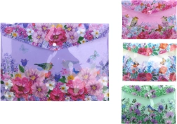 Snap-button Folder 35 × 25 cm – Blossoms