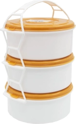 Food carrier 3×1 l plastic – mixed colors