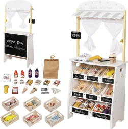 Puidust laste pood ja nukuteater 2-ühes