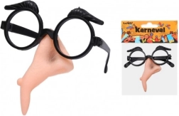 Karnevalikomplekt Nõid – plastnina ja prillid