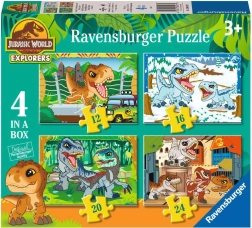 Jurassic World 4-in-1 Puzzle for Kids (12, 16, 20, 24 pieces) RAVENSBURGER