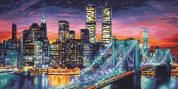 Teemantmaal „Öine New York” 30 × 40 cm