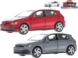 Metal car model Volkswagen Golf 8 GTI with pull-back action