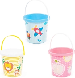 Plastic picture bucket for children