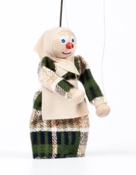 Gerlich wooden puppet Grandma Anežka 12 cm
