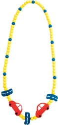 Puidust kaelakee autode motiiviga 23 cm (6 tk)