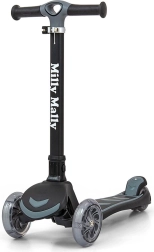 Children’s three-wheel scooter Milly Mally Boogie, black