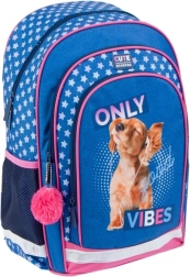 Kids' Backpack Good Vibes with Stars and Reflective Elements