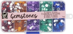 Set of Colorful Decorative Gemstones