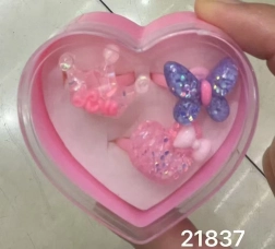 Glitteriga sõrmuste komplekt 3 tk