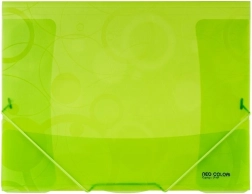 Folder with Elastic A4 NEO COLORI green