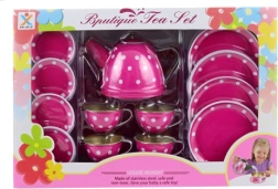 Plekk-kohviteekomplekt täppidega lastele