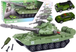 Roheline DIY tank lastele lahtivõetavate osade ja helidega