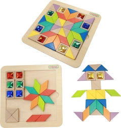 Masterkidz Mosaic Tangram Montessori Learning of Shapes and Colors