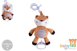 Pehme üleskeeratav kitsetall meloodiaga ja klambriga vankri ning võrevoodi külge, 30 cm