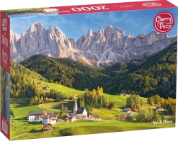 Puzzle Val di Funes 2000 tükki CHERRY PAZZI