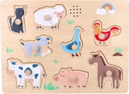 Helidega puidust pusle – talu