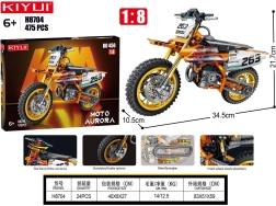 Mootokrossi ehituskomplekt 475 osaga
