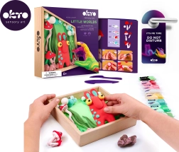 Okto modelleerimine – väike maailm raamis päkapikk 21 × 21 cm