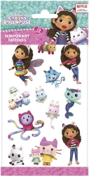 Ajutised tätoveeringud GABBY’S DOLLHOUSE 10 × 20 cm